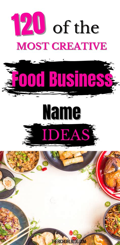 Examples of successful food business names